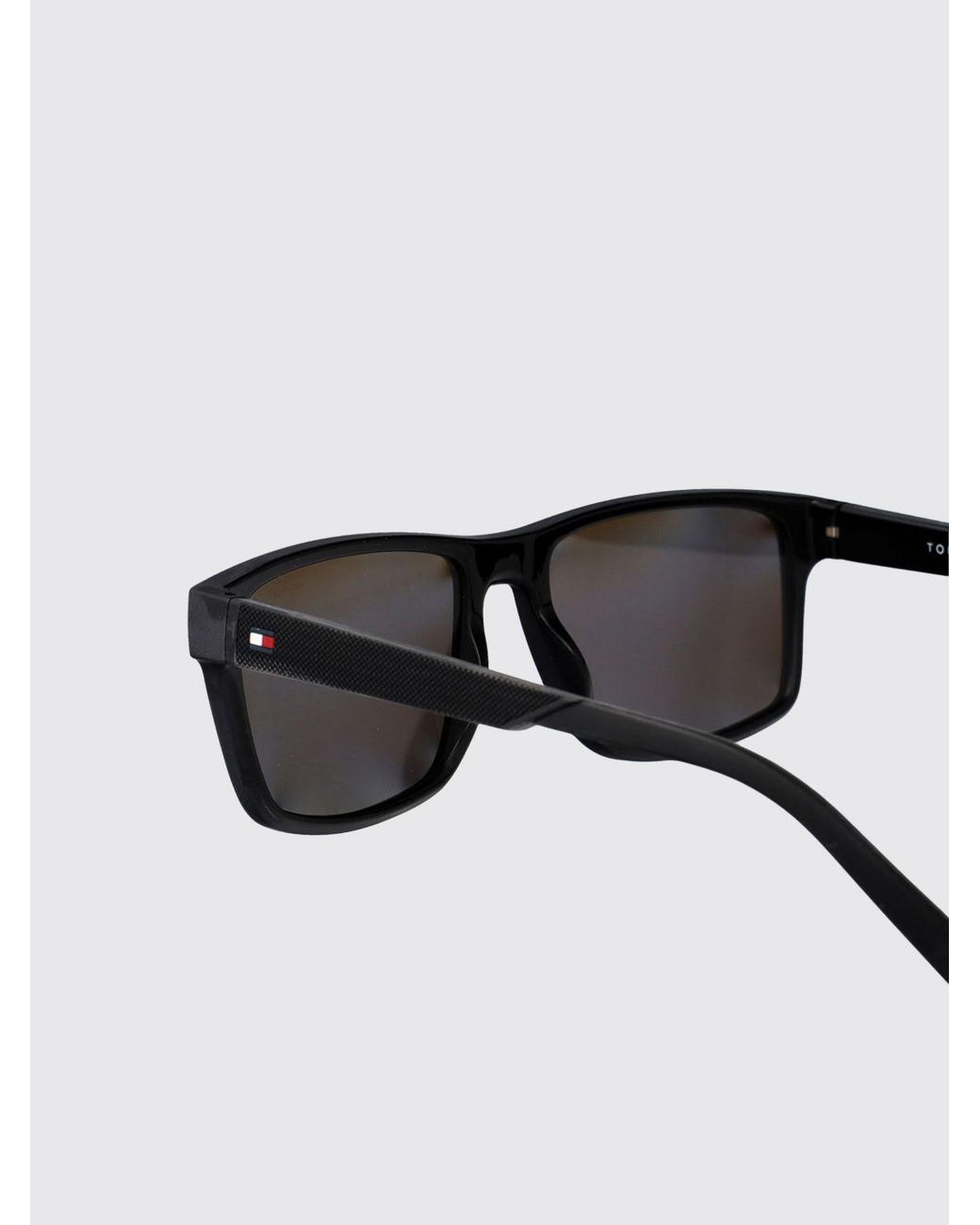 Tommy Hilfiger Gray Aviator Acetate Sunglasses With Contrasting Logo for men