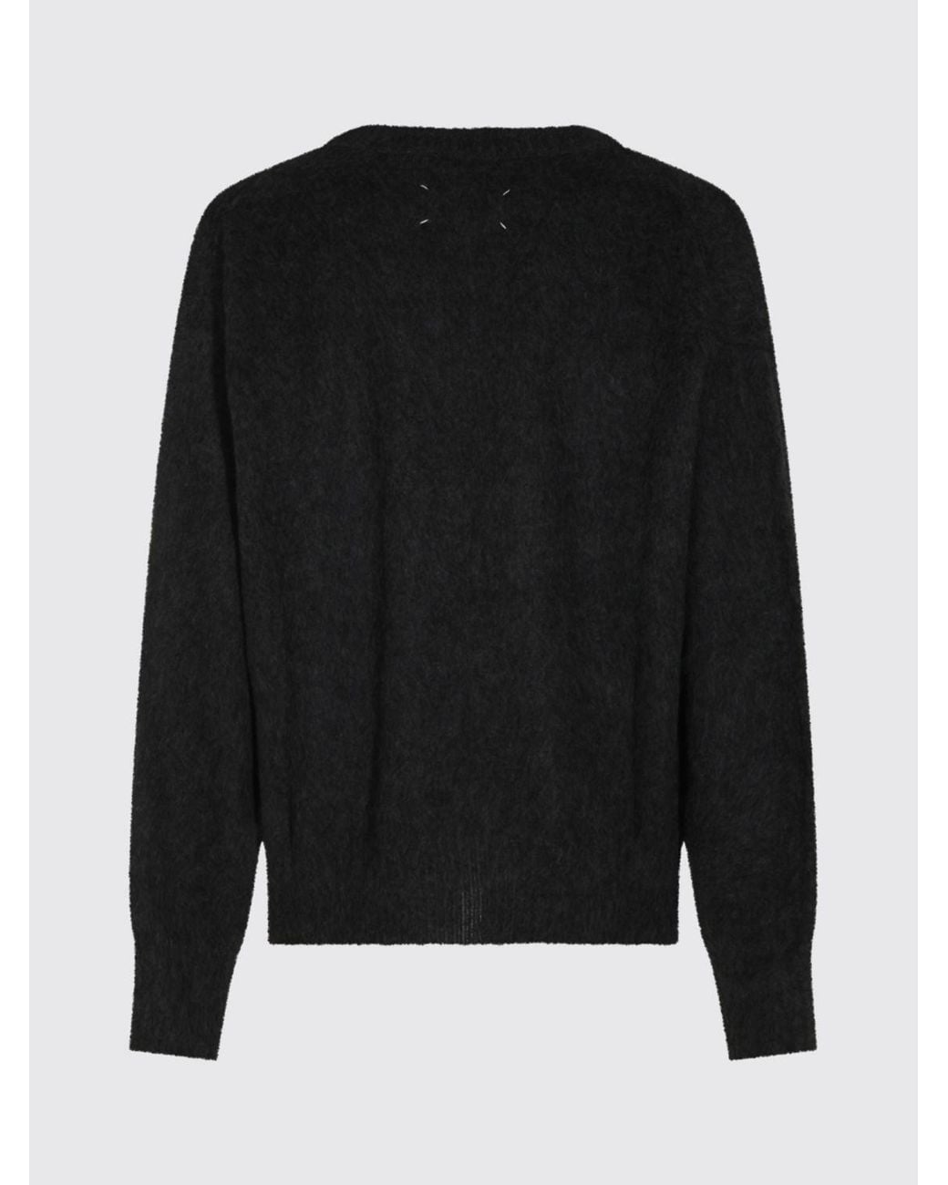 Maison Margiela Gray Fauna-Print Wool And Alpaca Blend Crewneck Jumper for men