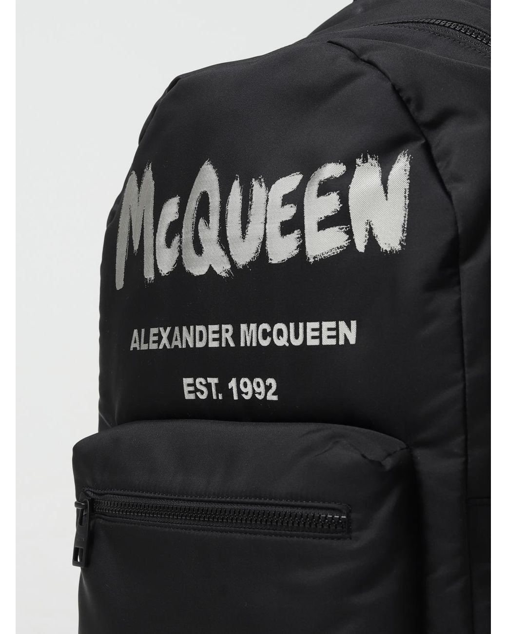 Alexander McQueen Black Backpack for men