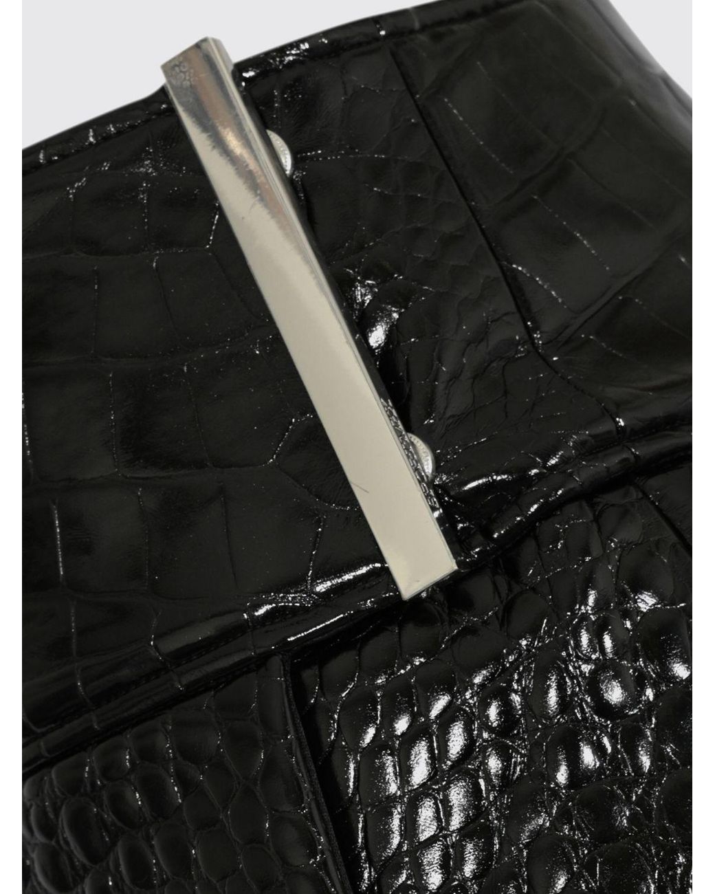 Sportmax Black High-Waisted A-Line Midi Skirt