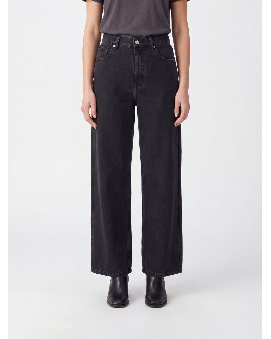 Marni Blue High-Waisted Wide-Leg Jeans