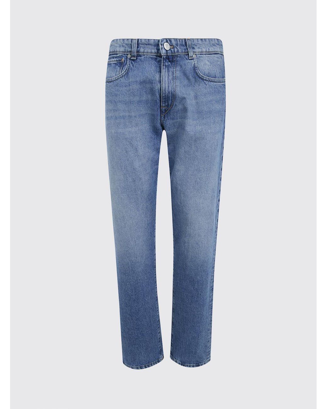 Incotex Blue Five-Pocket Straight Jeans for men
