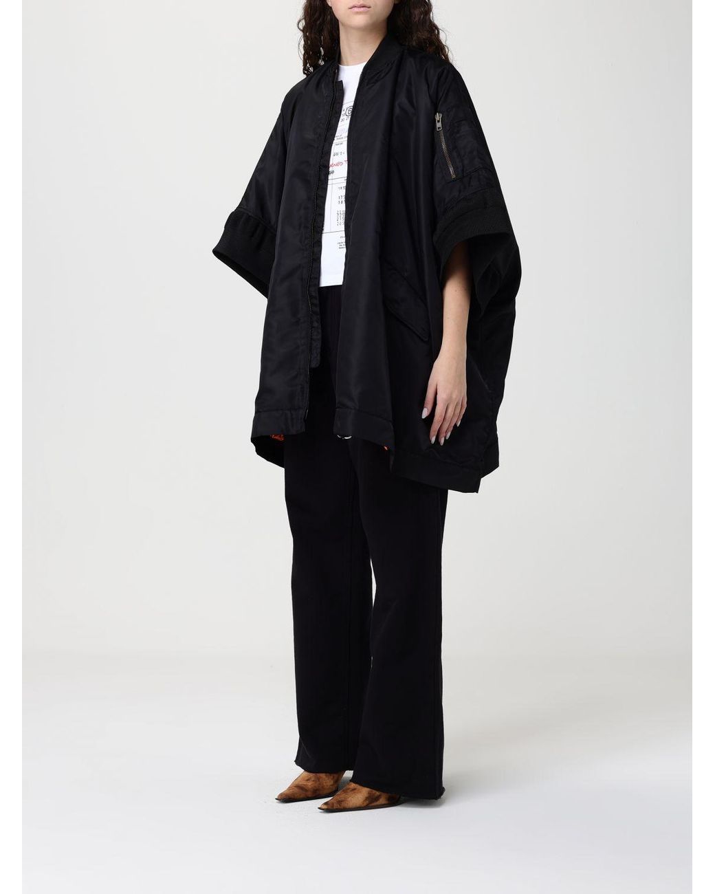 MM6 by Maison Margiela Blue Nylon Cape