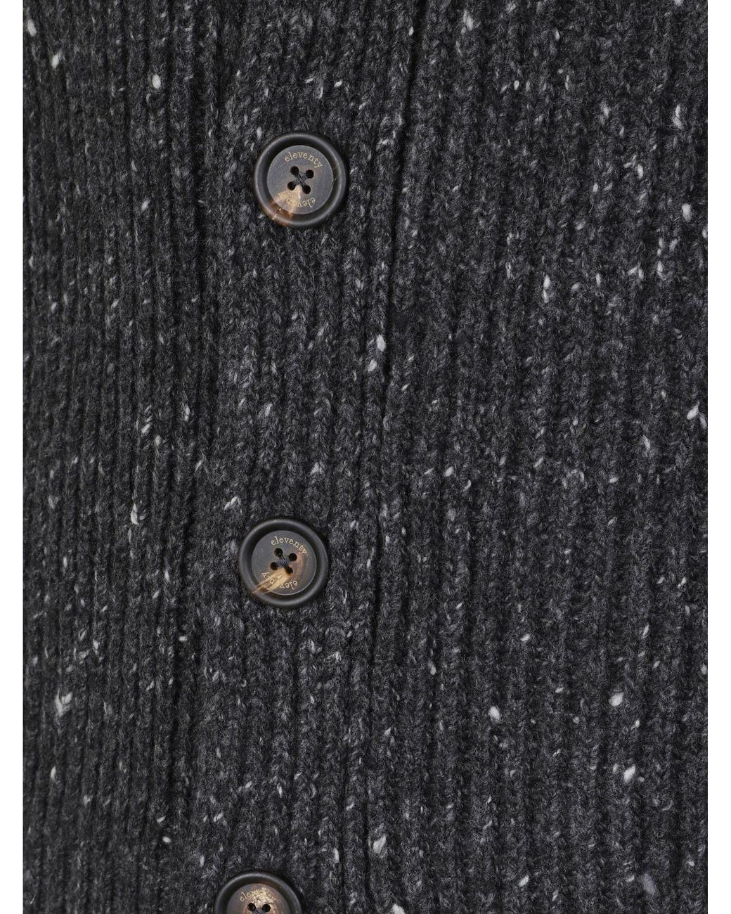 Cárdigan Slim Fit De Lana Y Cachemira Con Estampado Abstracto Y Cuello Chal Eleventy de hombre de color Blue