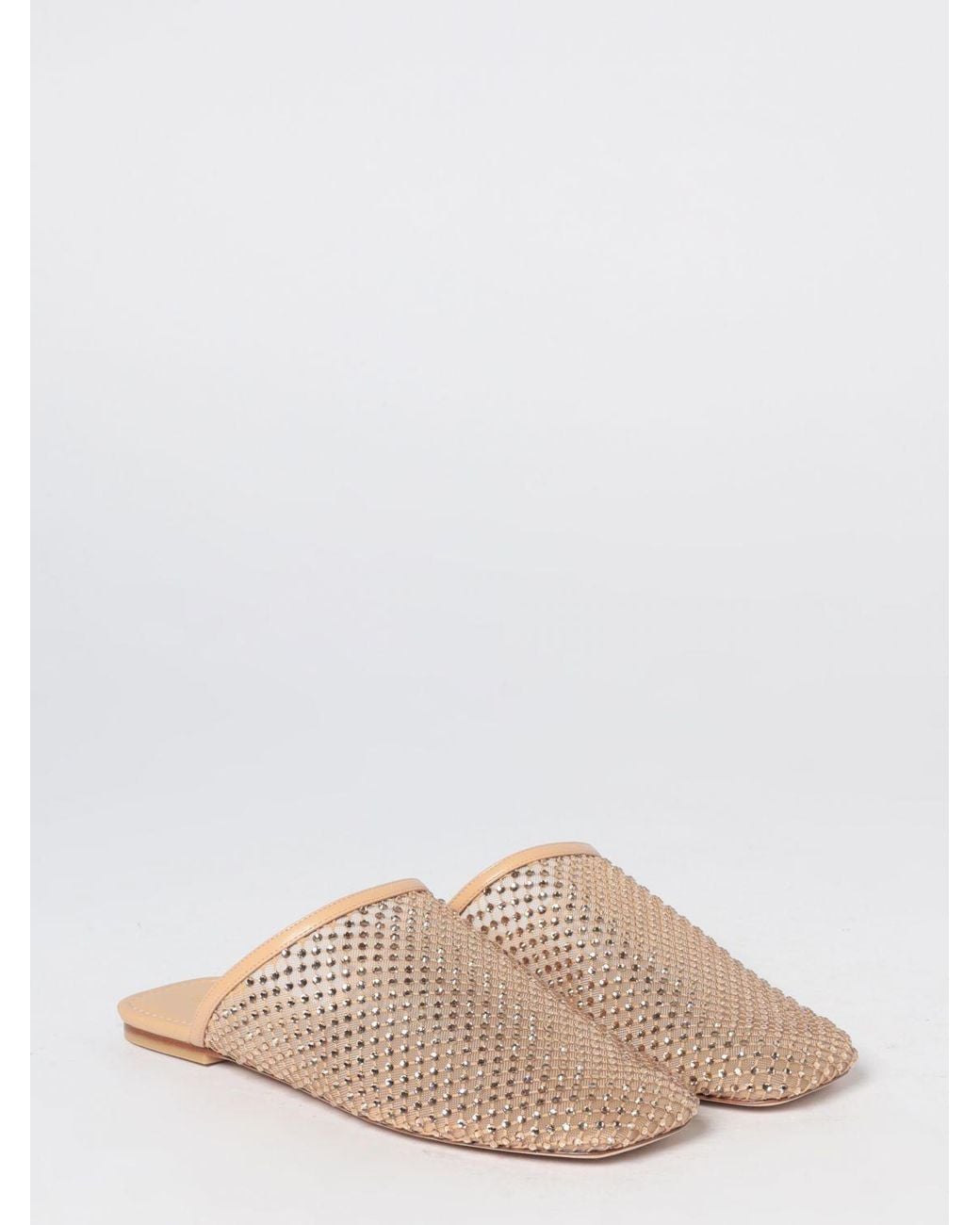 Stuart Weitzman Pink Bareitall Flat Mules