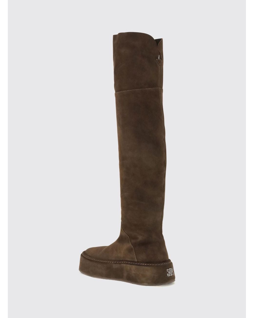 Casadei Brown Suede Cuissardes Boots With Over-The-Knee Shaft