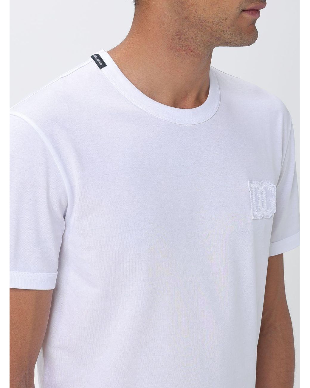Dolce & Gabbana White Dolce &Amp Gabbana Cotton T-Shirt for men