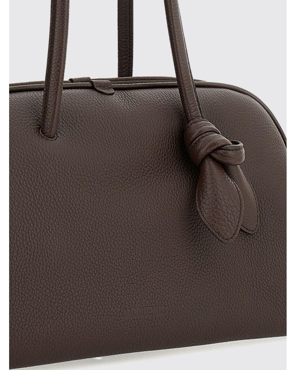 Jacquemus Brown Le Turismo Grained Leather Shoulder Bag With Embossed Logo for men