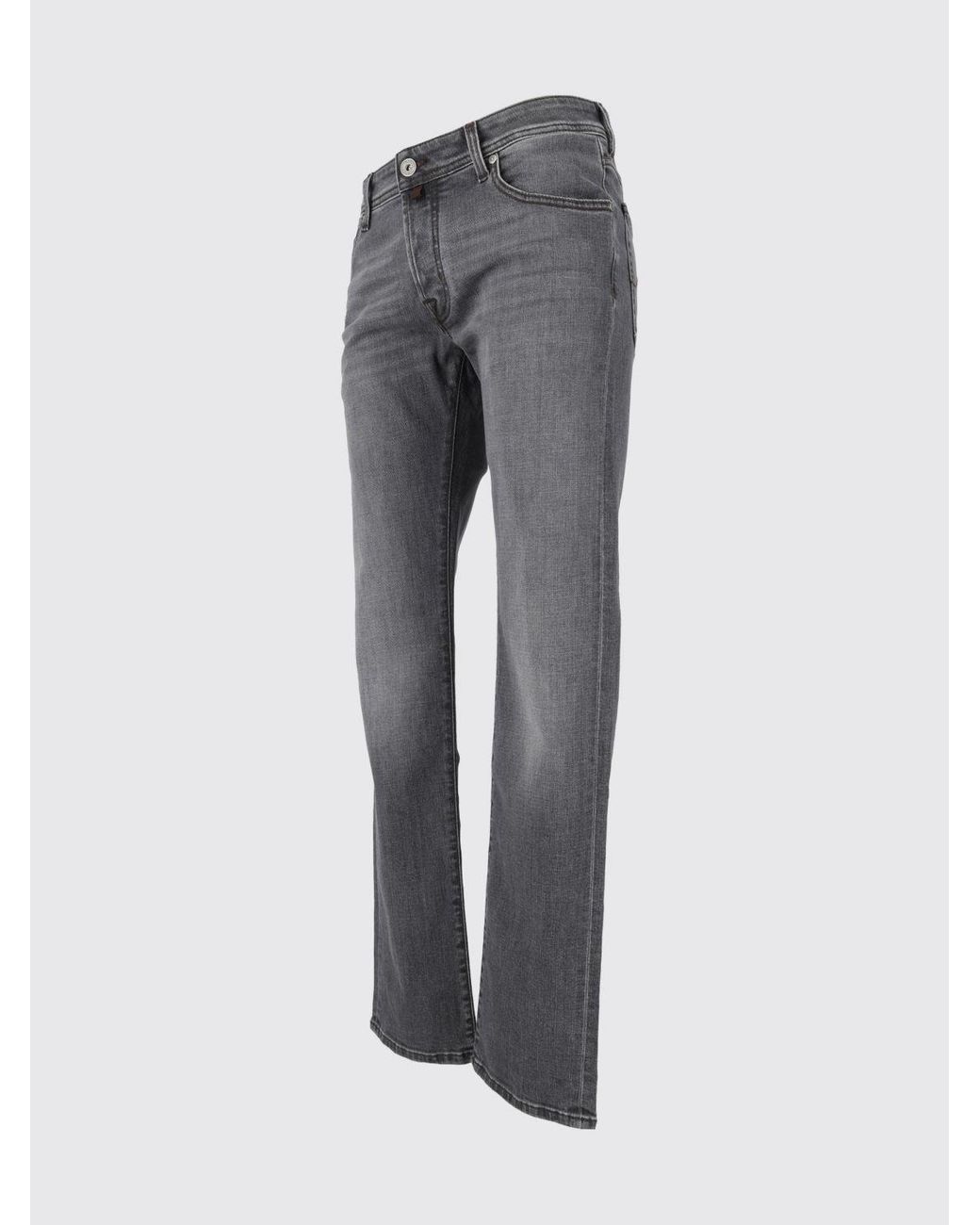 Jacob Cohen Gray Mid-Rise Skinny Jeans for men