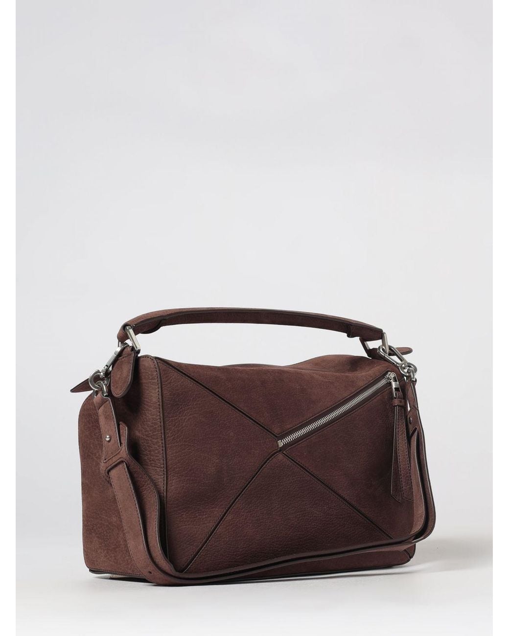 Loewe Brown Puzzle Shoulder Bag for men