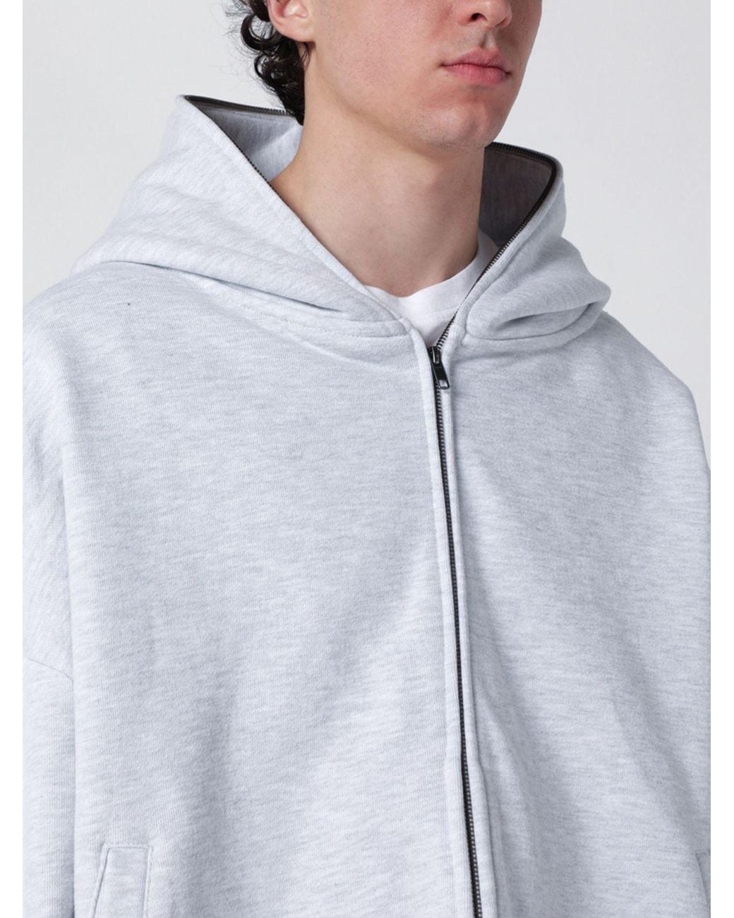 Entire studios Gray Cotton Hoodie for men