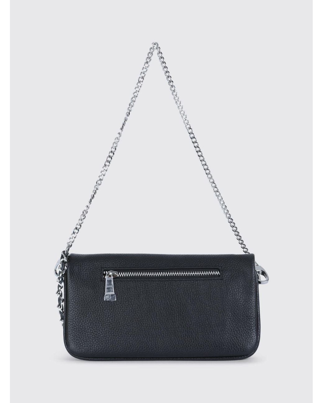 Zadig & Voltaire White Zadig &Amp Voltaire Rock Nano Grained Leather Pouch By