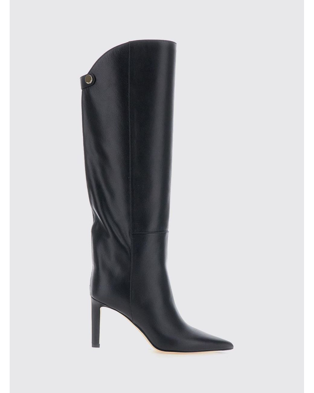 Jimmy Choo Black Alizze Knee-High Boots