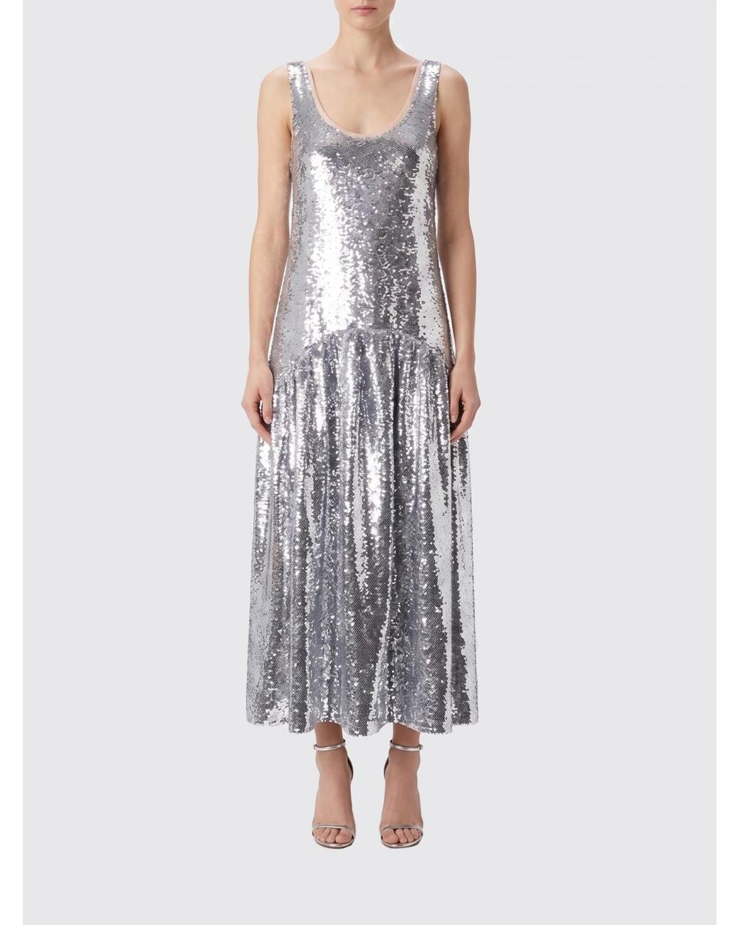 Simone Rocha White Sequin Midi Dress