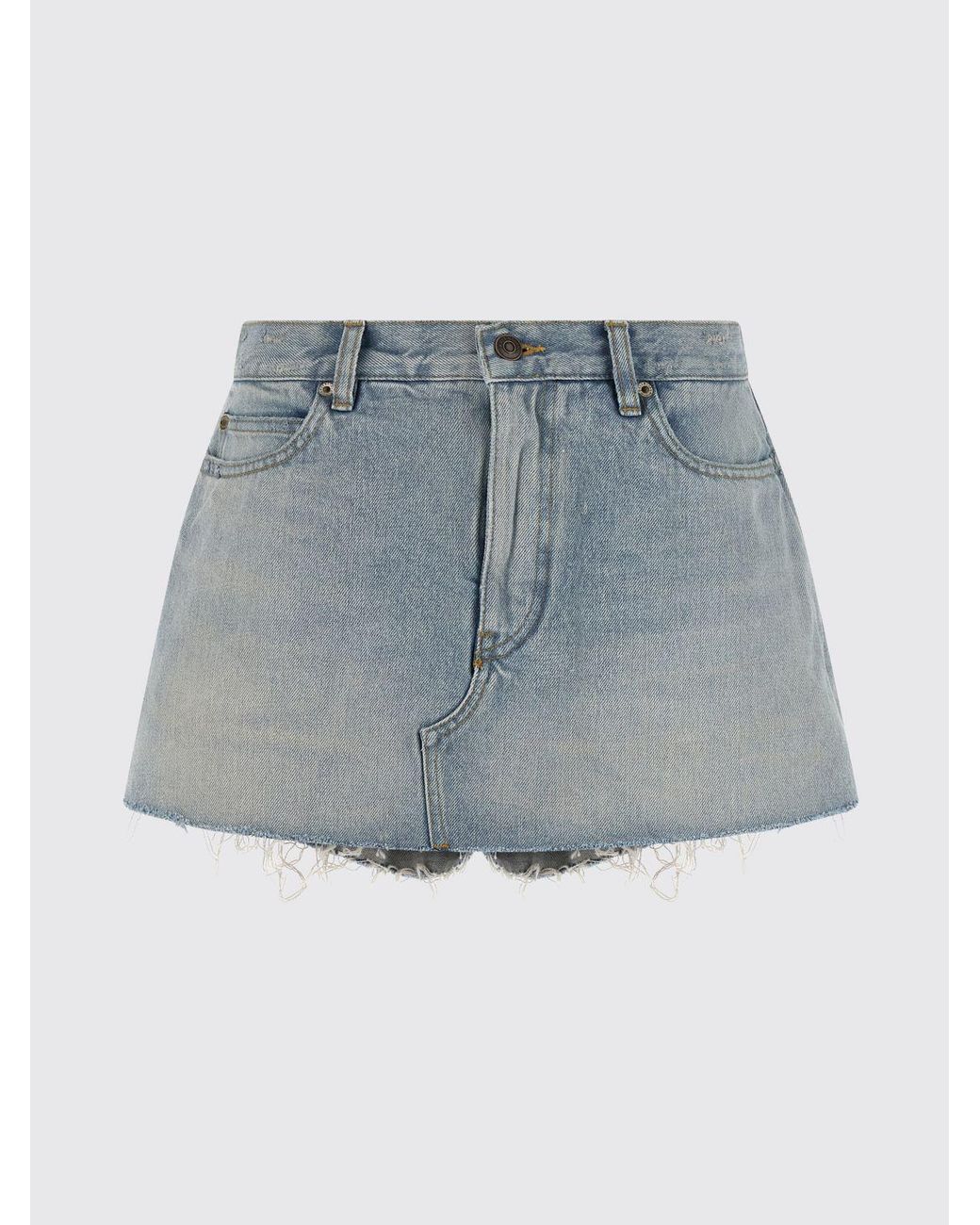 Balenciaga Blue Denim Shorts