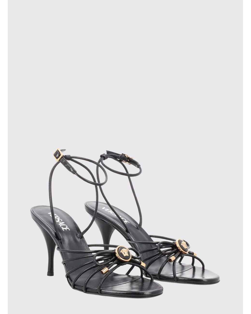 Versace White Heeled Sandal