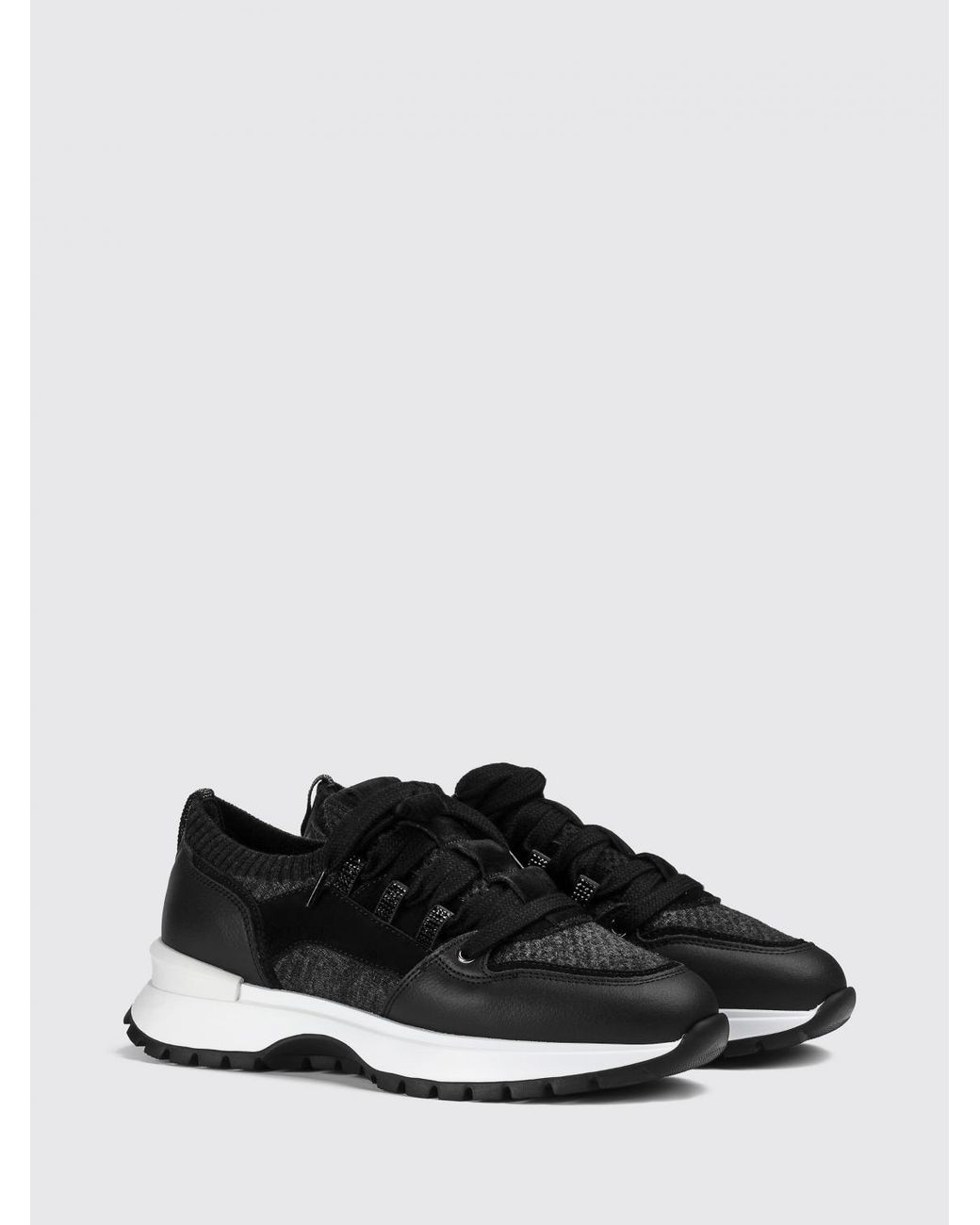 Doucal's Black Low-Top Sneakers