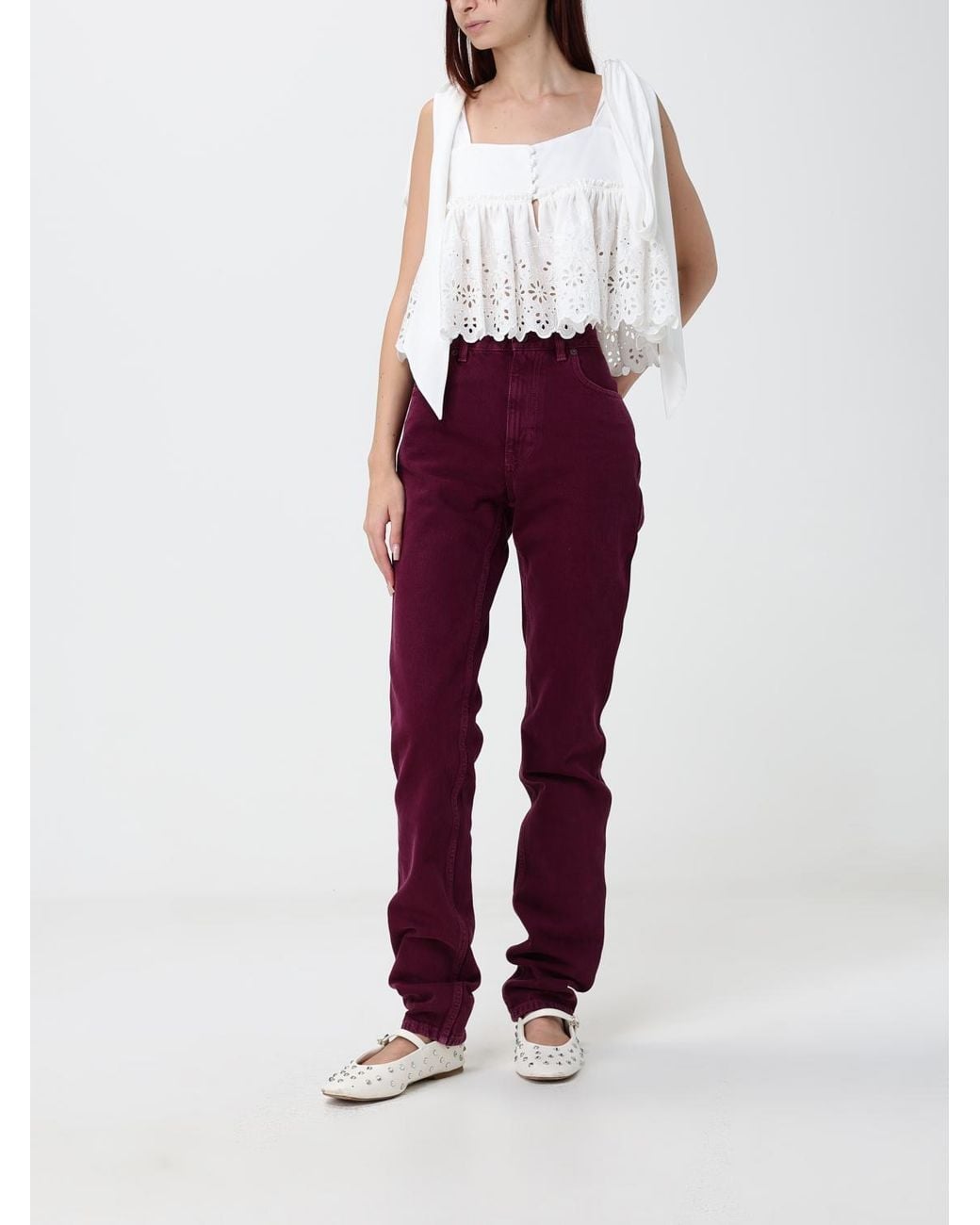 Chloé Red ChloÉ Cropped Top