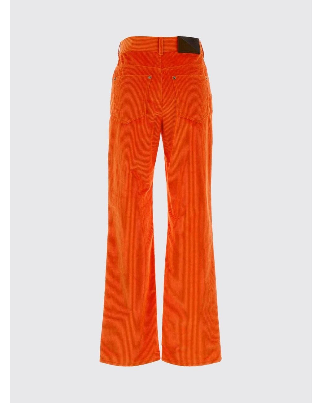 Loewe Orange 5-Pocket Straight-Leg Corduroy Trousers