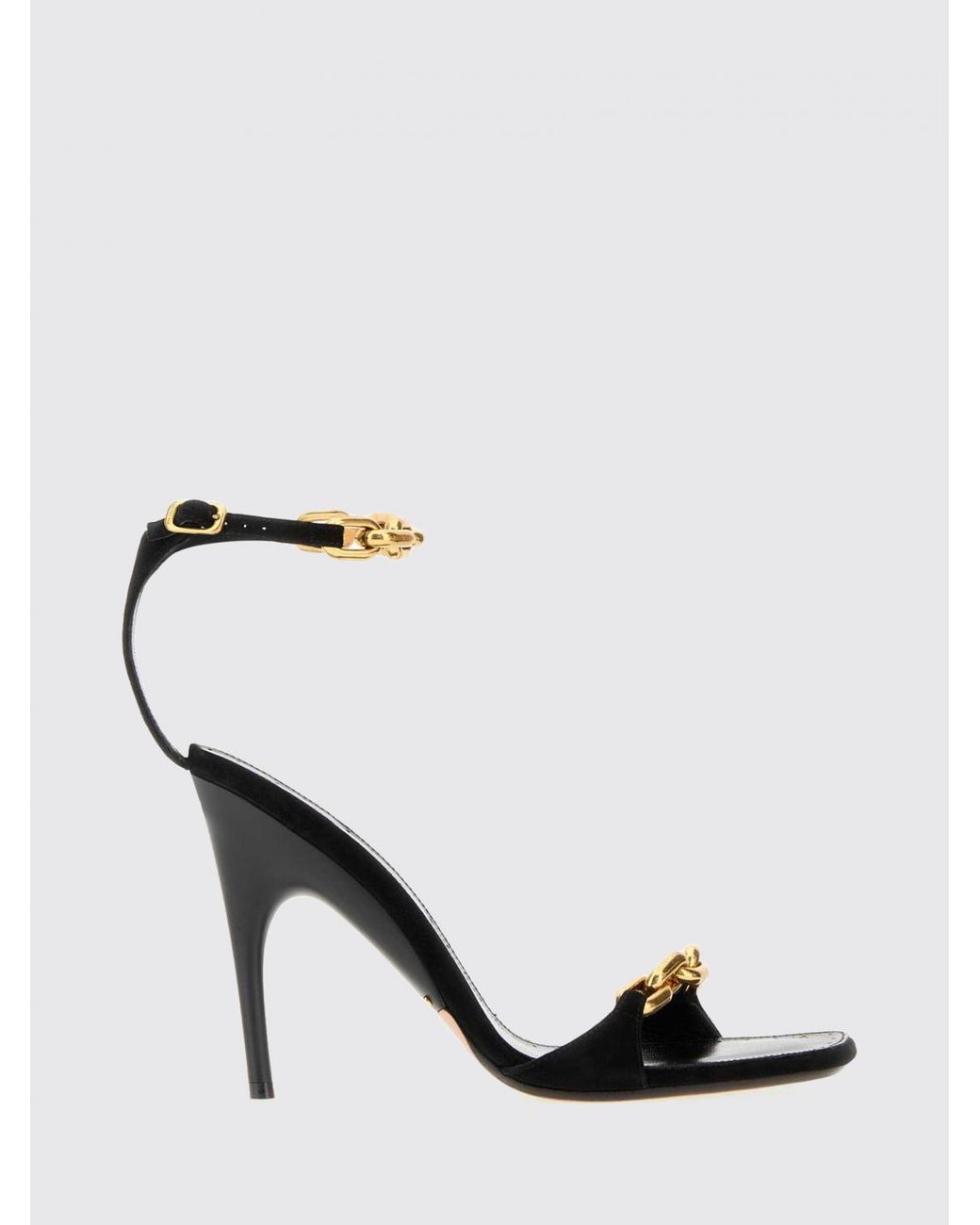 Balenciaga Black Duchesse Suede Slingback Sandals With Stiletto Heel