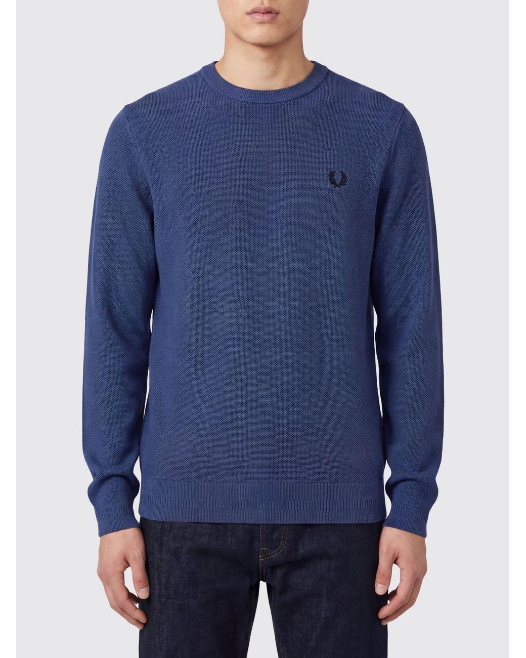 Fred Perry Blue Sweater for men