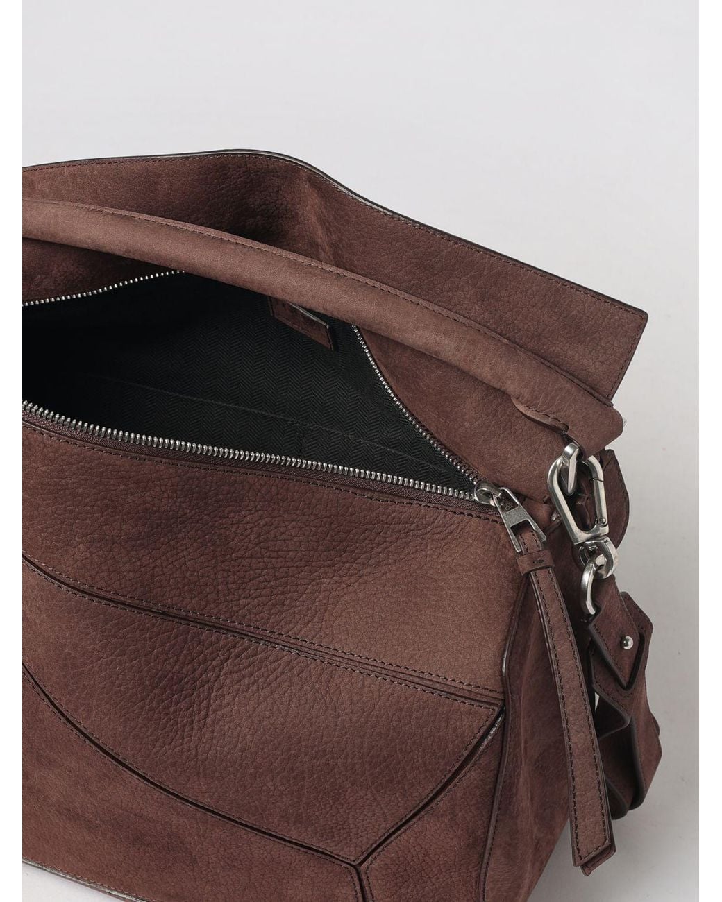 Loewe Brown Puzzle Shoulder Bag for men