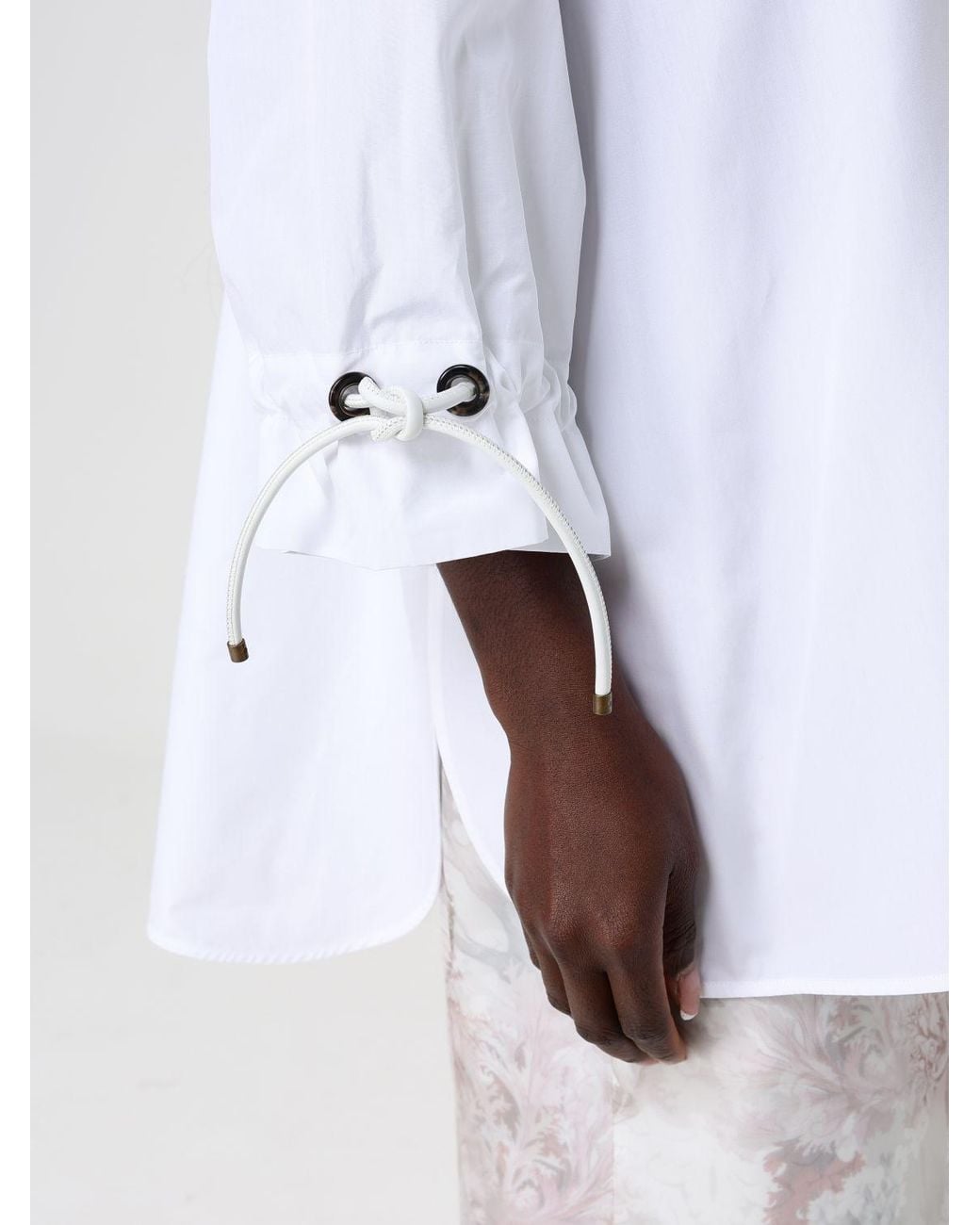 Max Mara White Classic Poplin Shirt