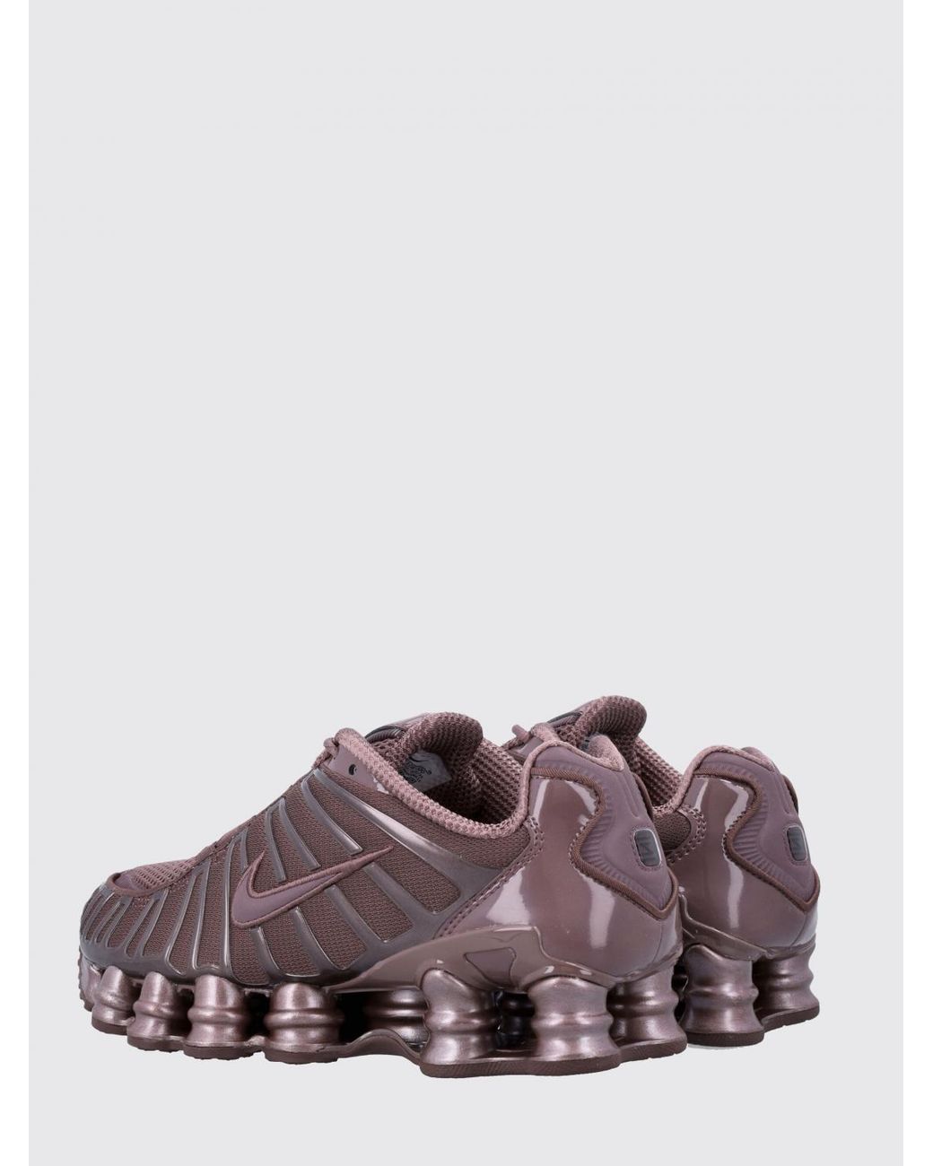 Nike Purple Shox Tl Mesh And Rubber Sneakers