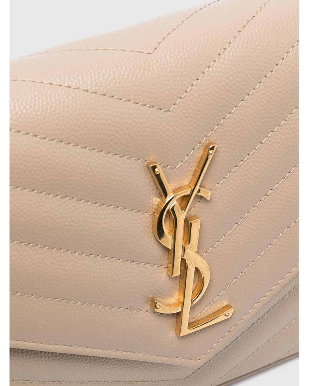 Saint Laurent Natural Cassandre Bag