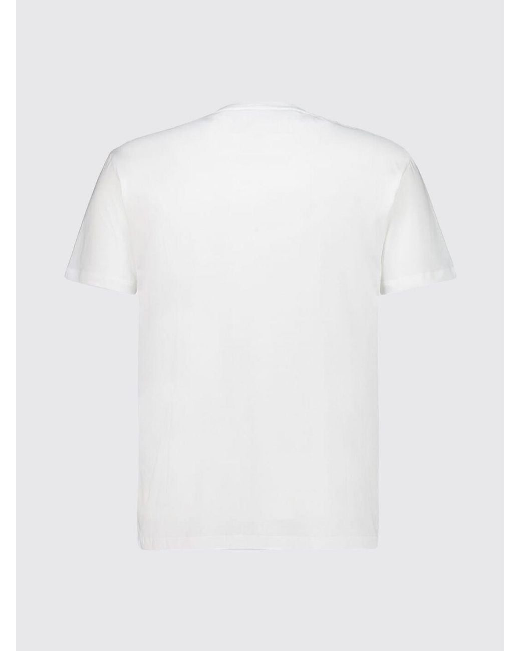 Valentino White Slim Fit Cotton T-Shirt With Vlogo Signature for men