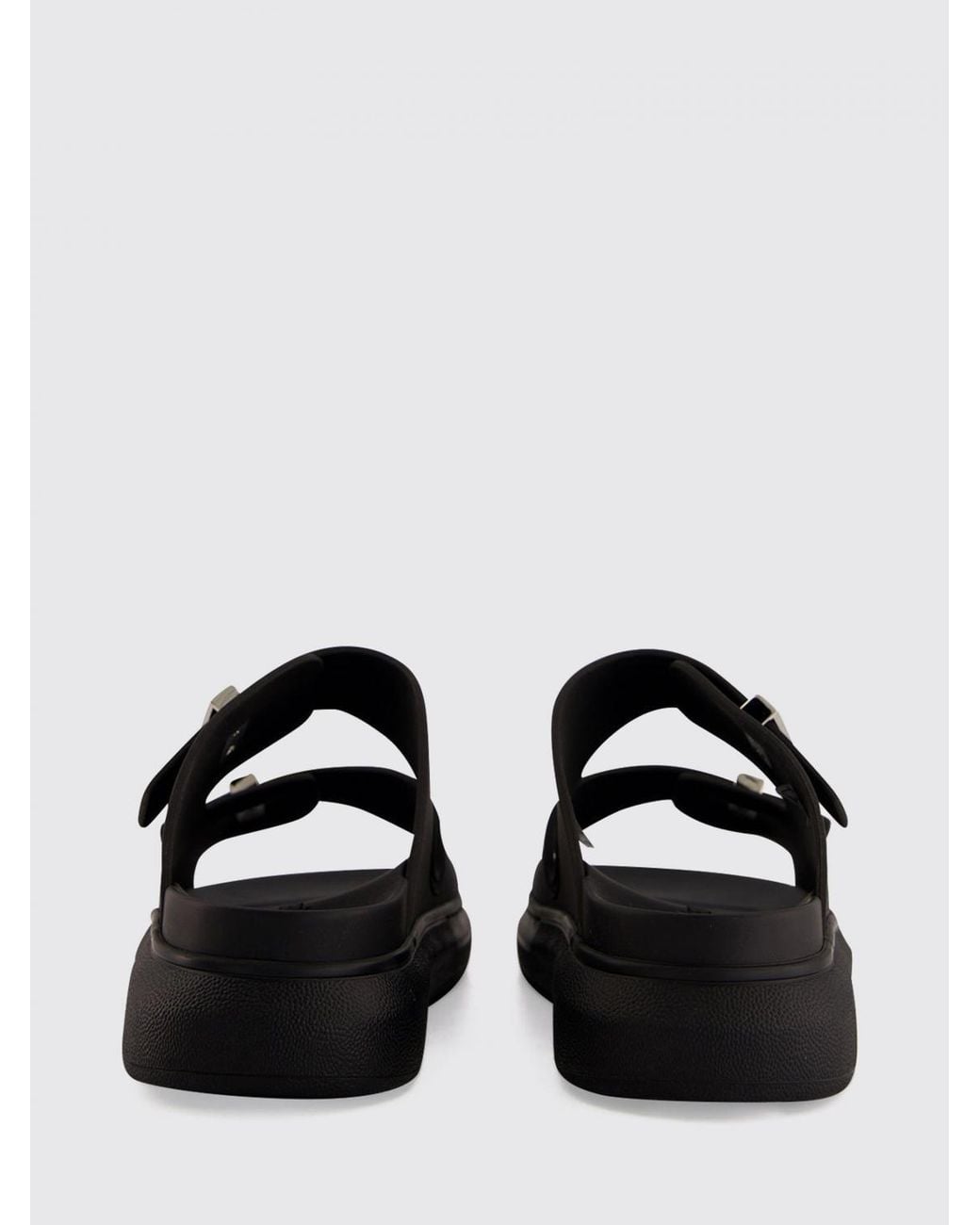 McQueen Black Sandals for men