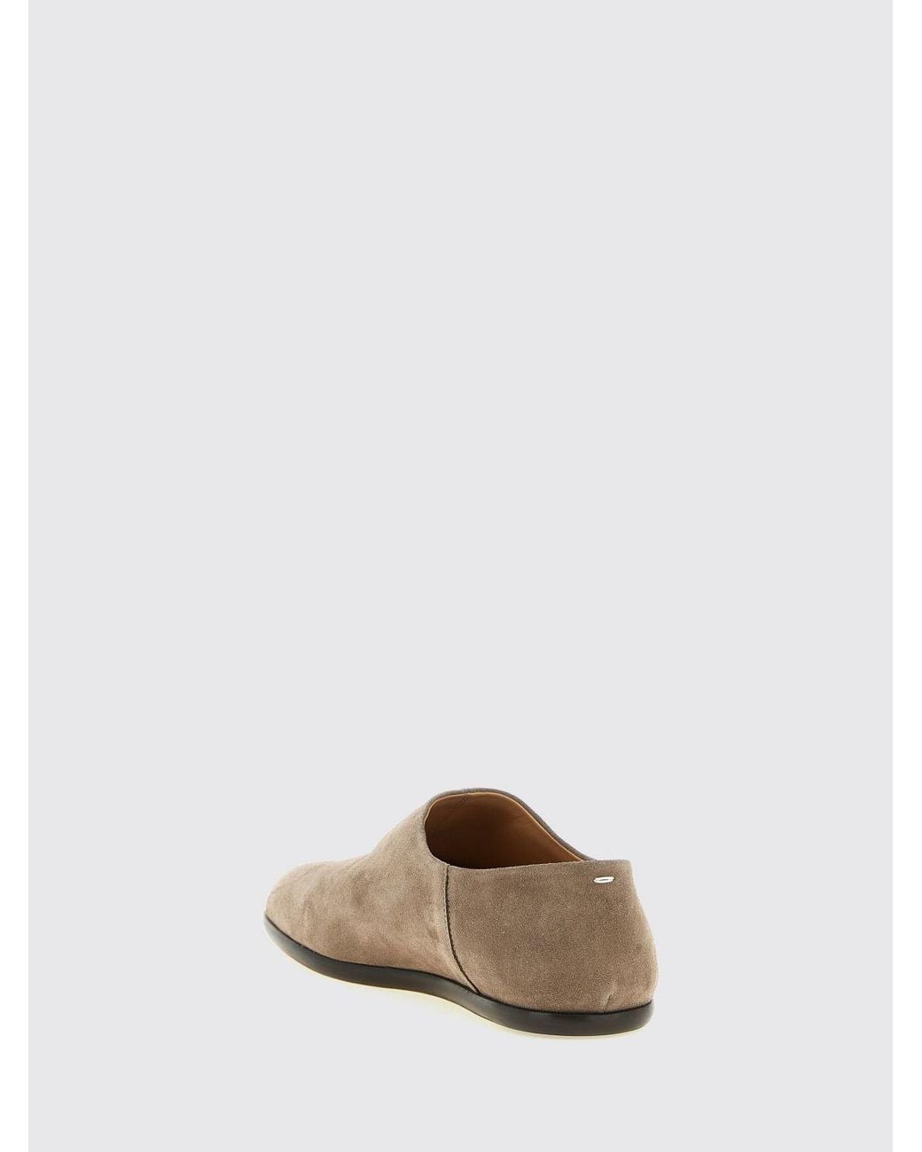 Maison Margiela Brown Tabi Split-Toe Suede Loafers for men