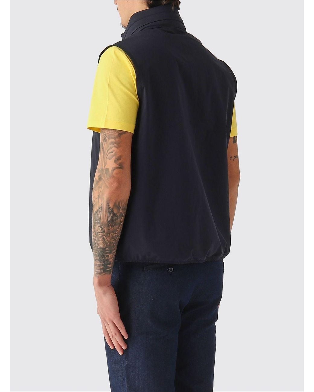 K-Way Blue Valen Recycled Fabric Vest for men