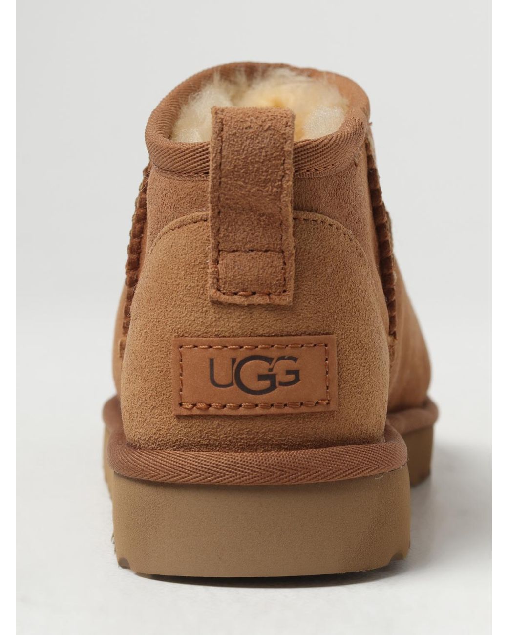 Ugg Brown Classic Ultra Mini Suede Ankle Boots