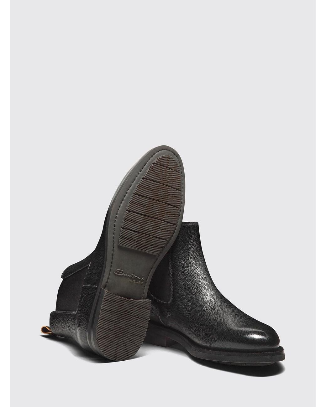 Santoni Black Boot for men