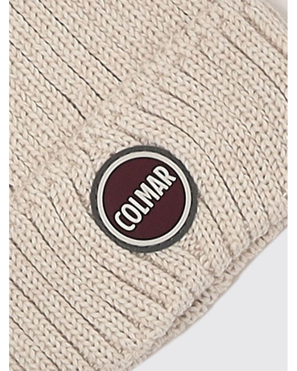 Blend In Colmar Virgin Wool Blend Beanie With Cuff And Logo Patch in Natural for ...