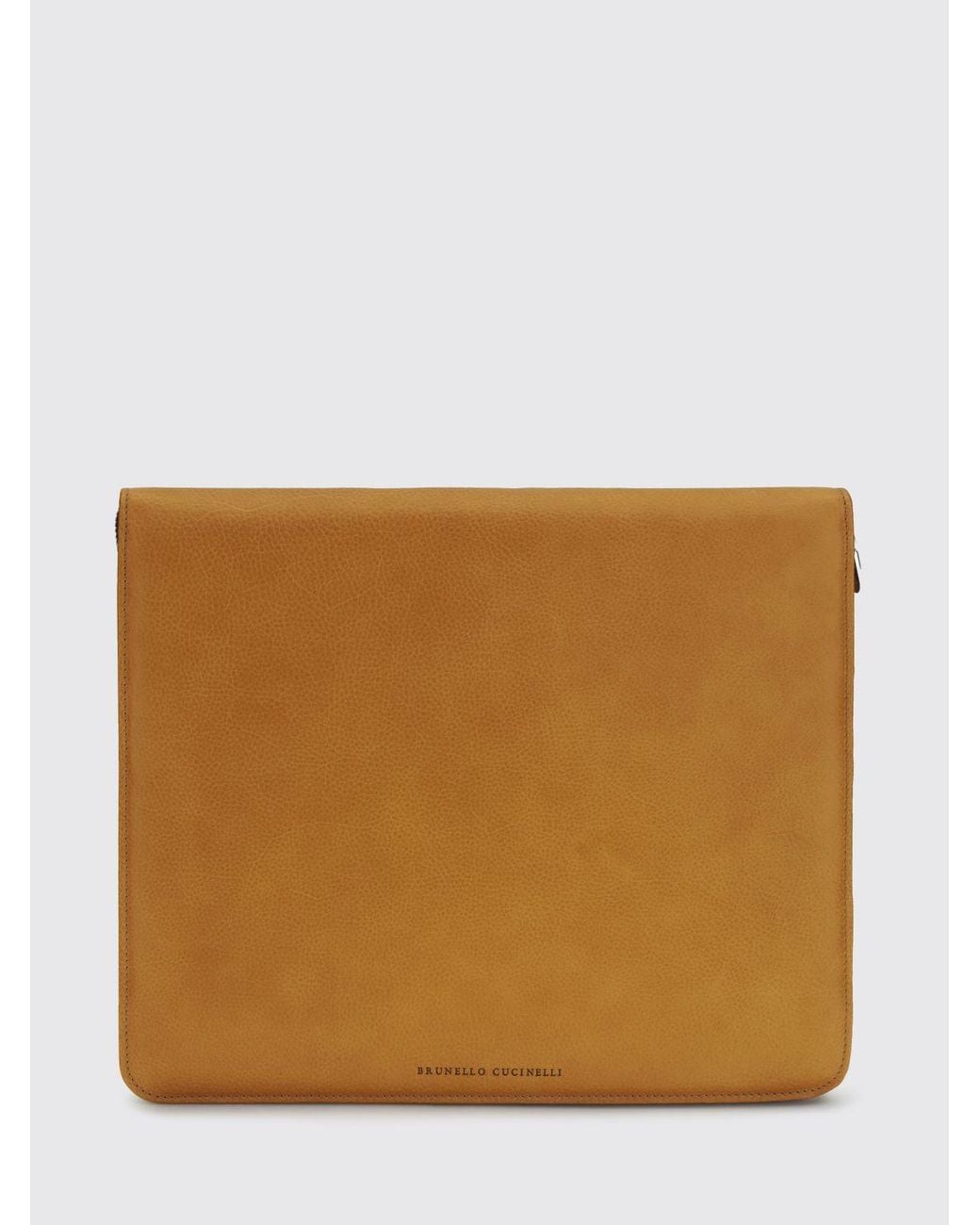Brunello Cucinelli Natural Calfskin Card Holder for men