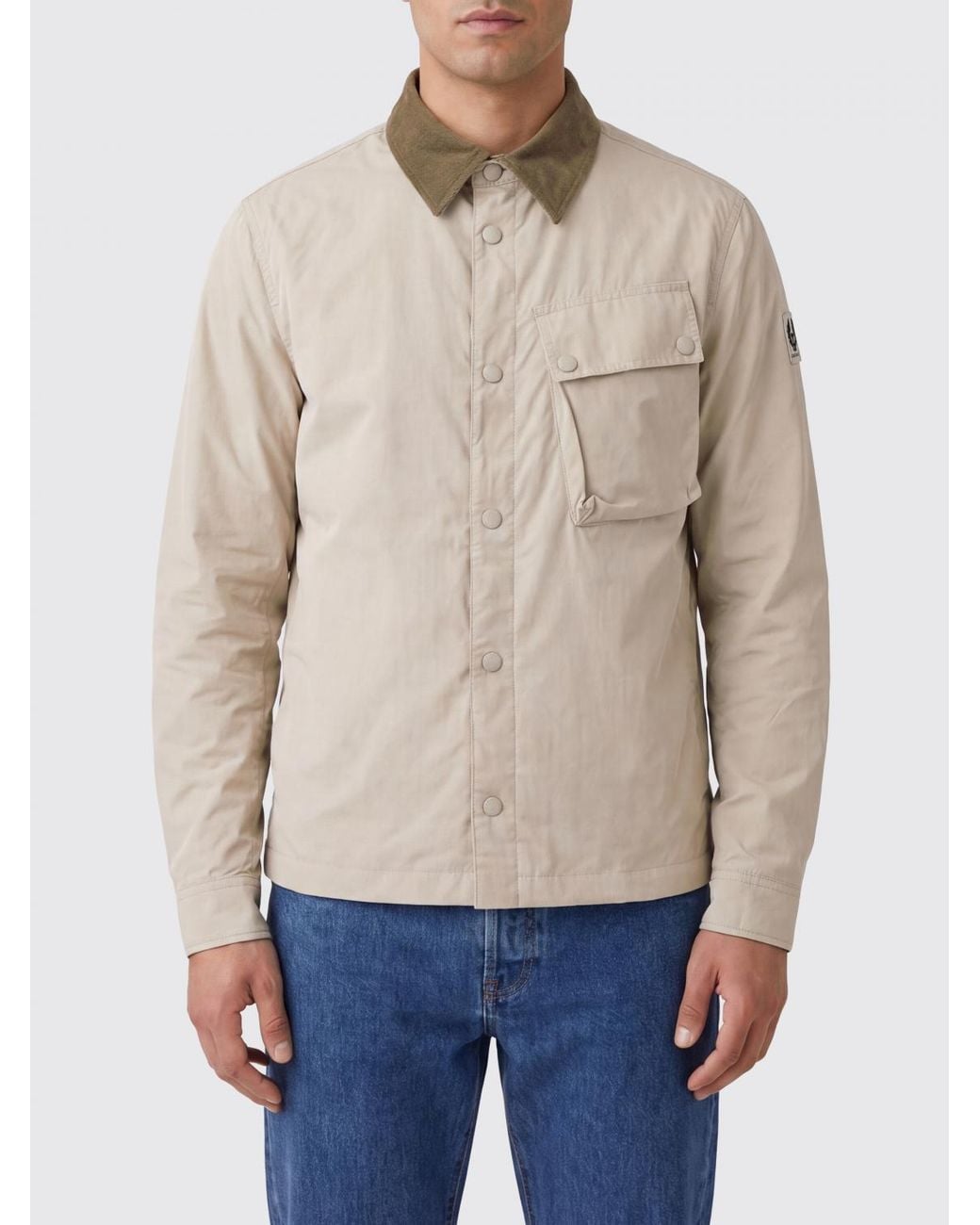 Belstaff Blue Ground Waxed Cotton Jacket for men
