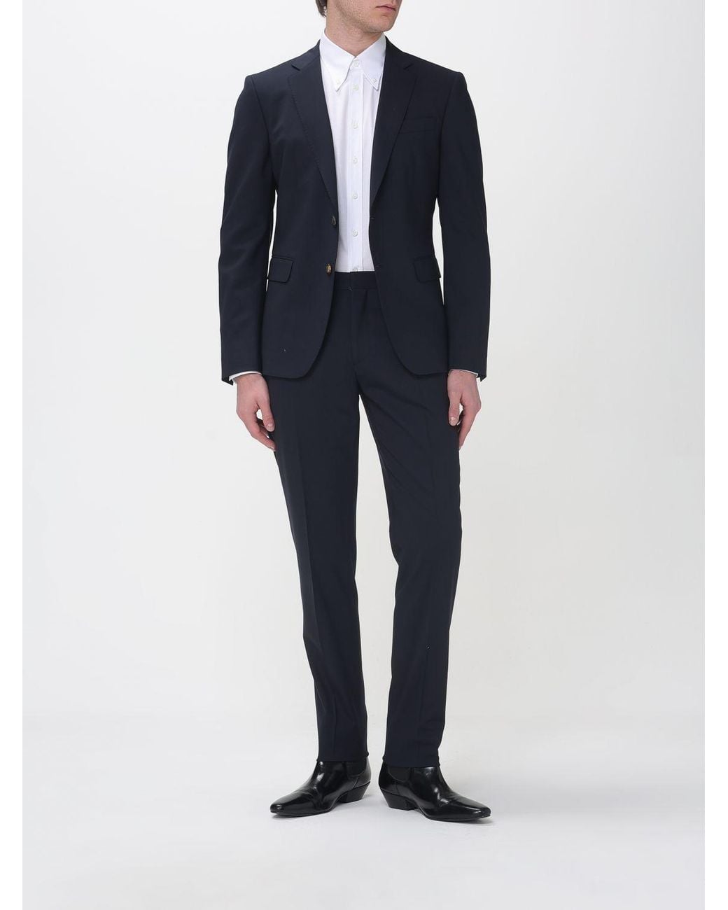 DSquared² Blue Single-Breasted Dress for men