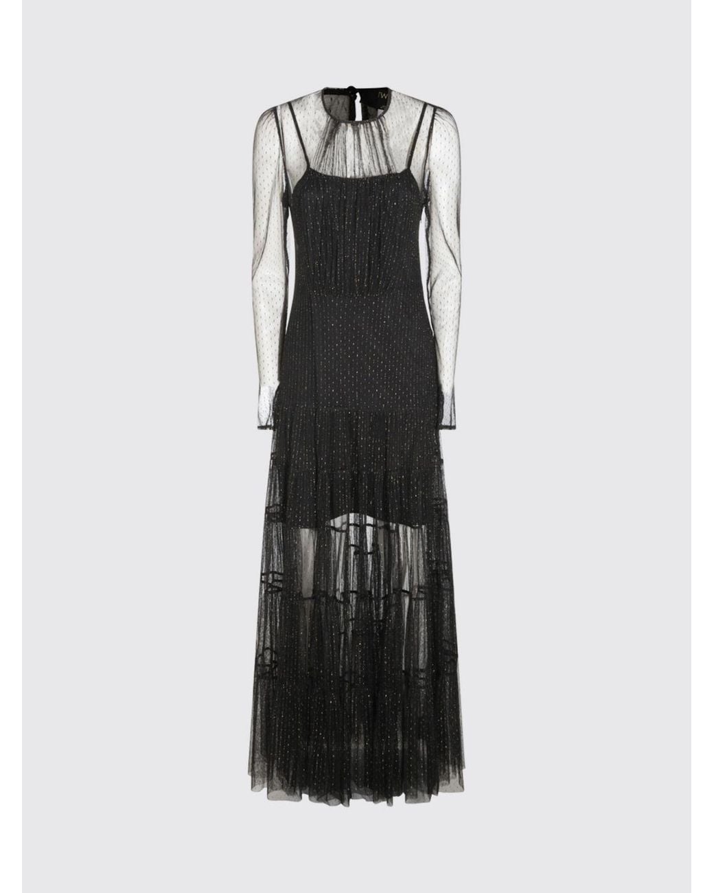 Twinset Black Long Evening Gown