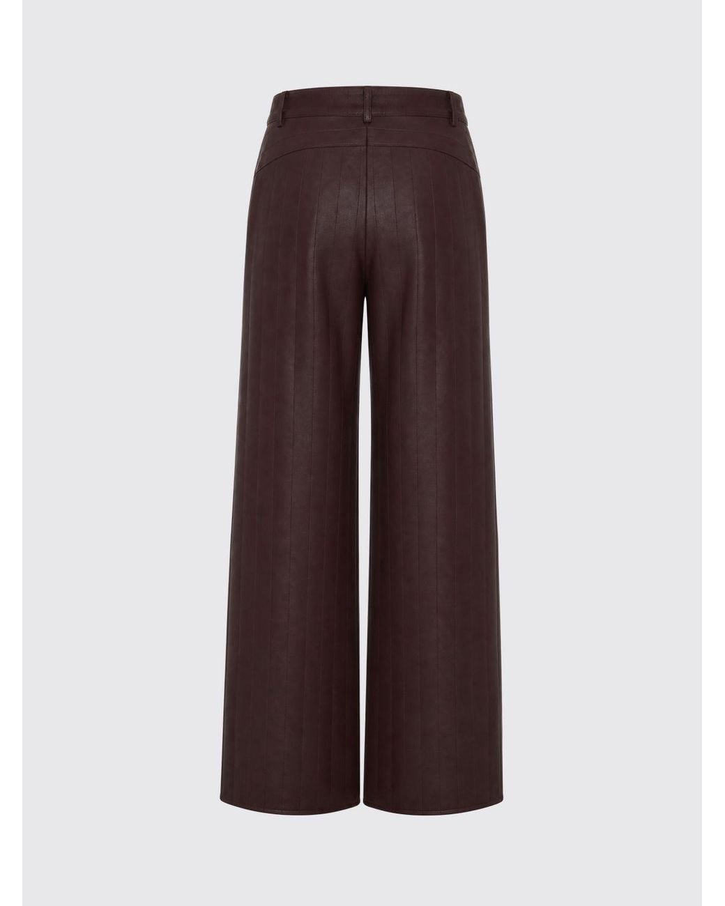 Patrizia Pepe Brown High-Waisted Flared Trousers