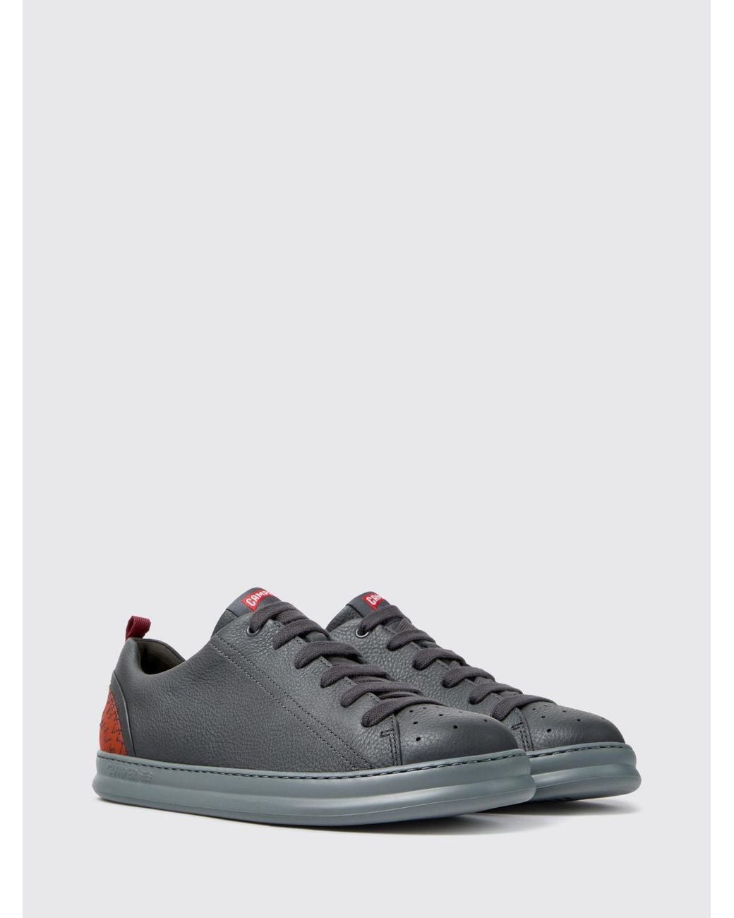 Camper Gray Bicolor Twins Low-Top Sneakers for men