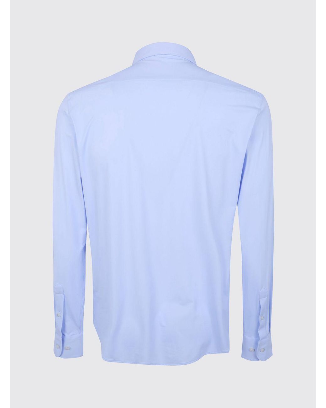 Rrd Blue Slim Fit Technical Polyamide Long-Sleeved Shirt for men