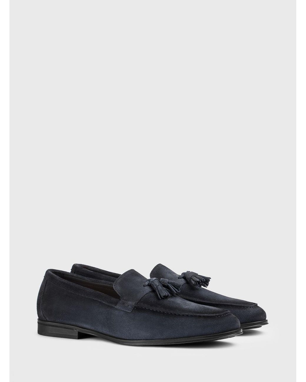 Doucal's White Suede Loafers With Tassels for men