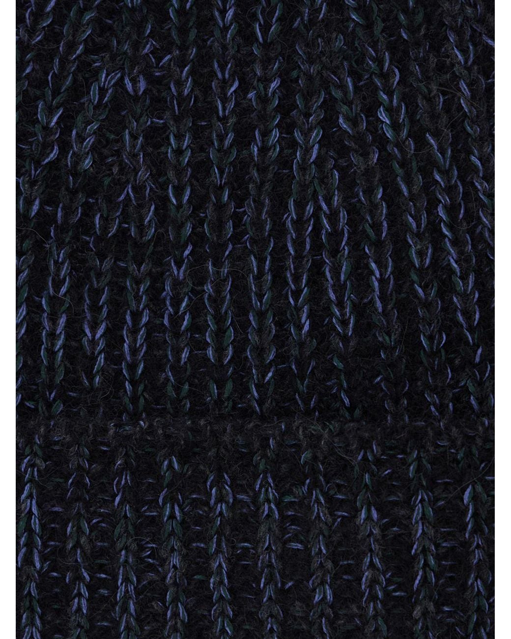 Missoni Blue Wool And Viscose Blend Beanie Hat With Cuff for men