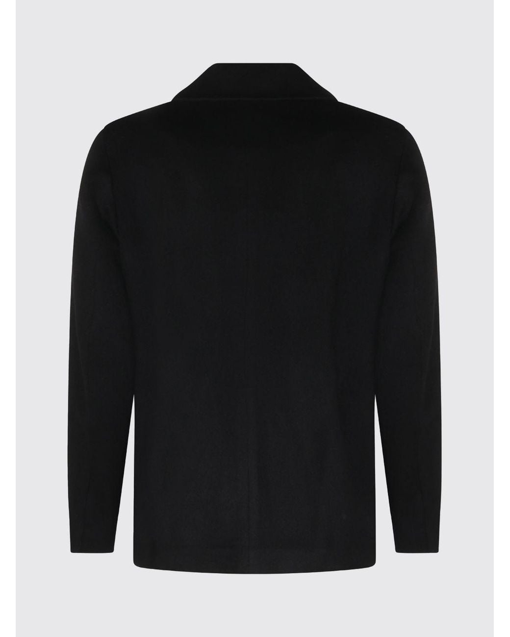 Lardini Blue Pure Cashmere Shirt Jacket With Patch Pockets And Classic Collar for men