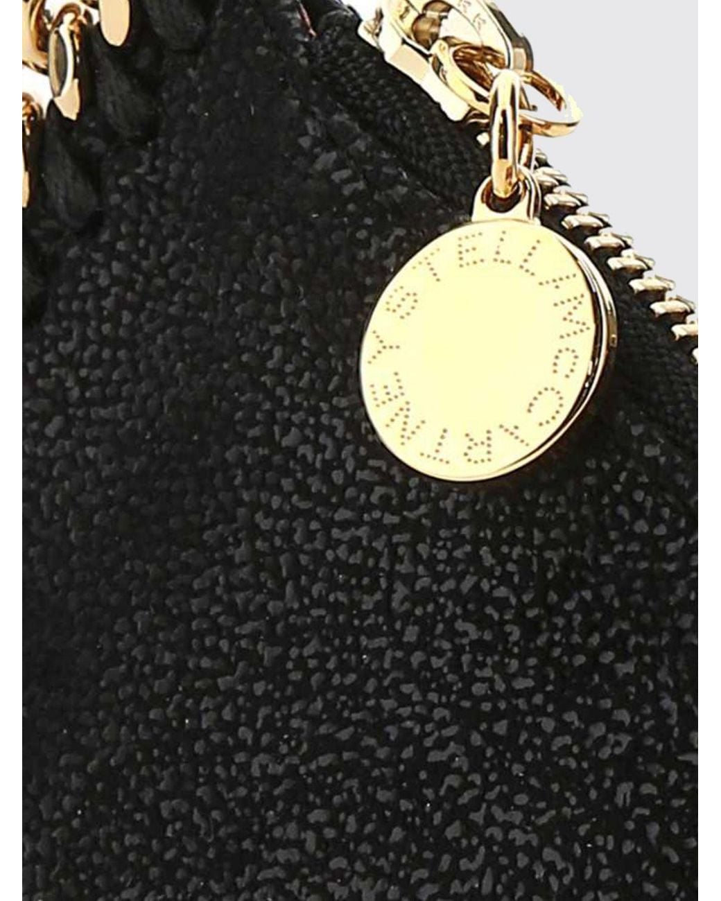 Stella McCartney Black Polyester Wallet With Golden Finish