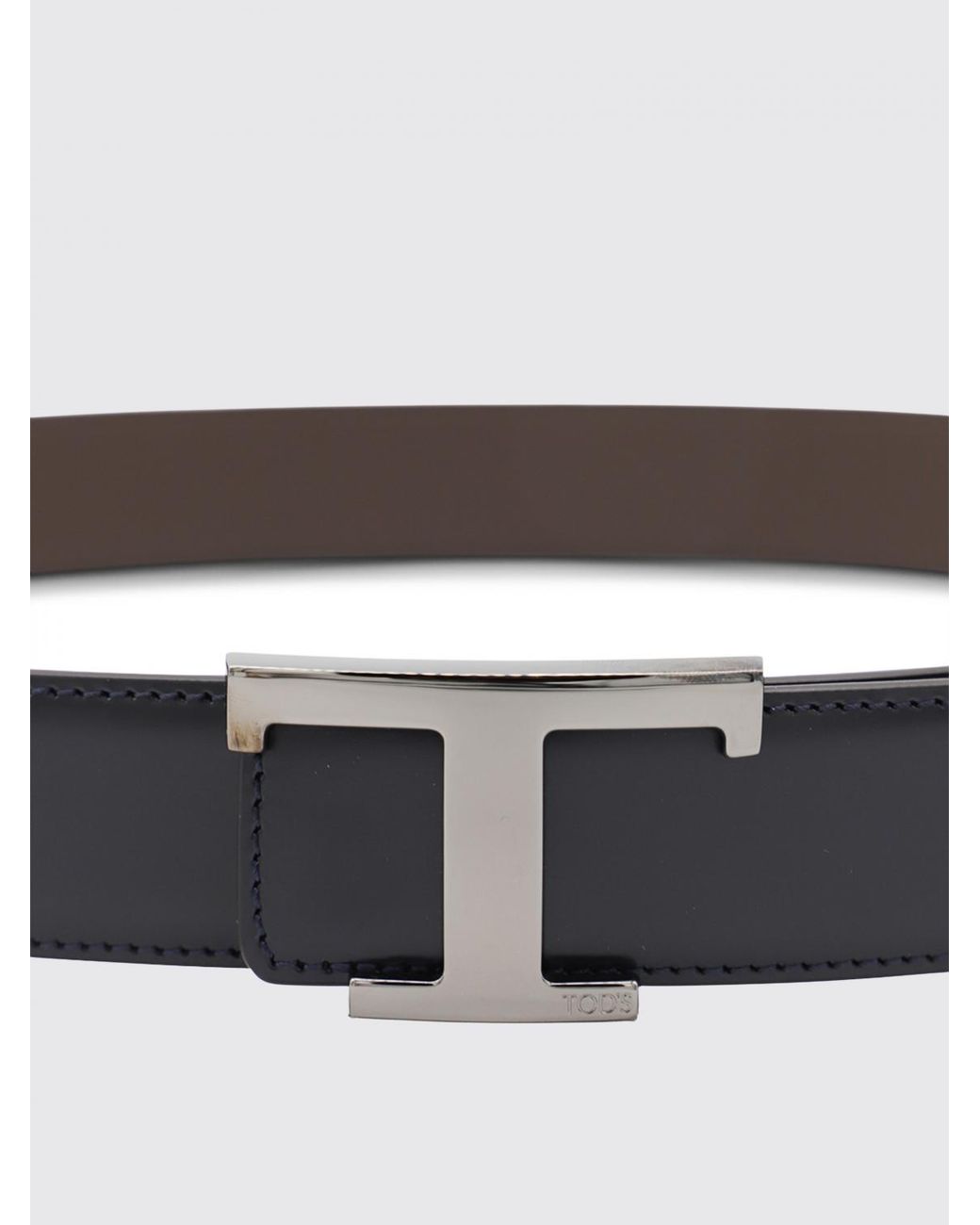Tod's White Adjustable Reversible T Timeless Belt for men