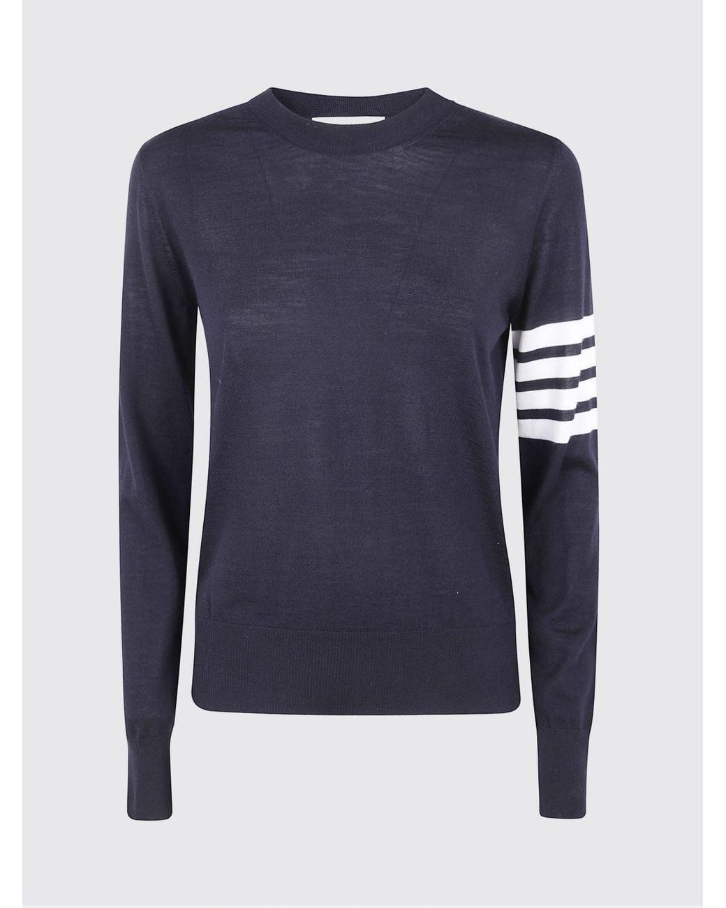 Jersey 4-Bar De Lana Virgen Thom Browne de color Blue