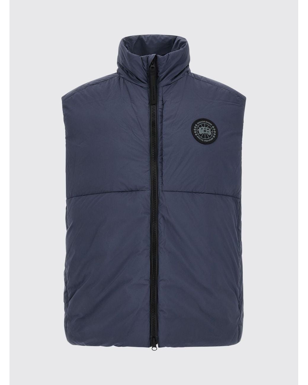 Canada Goose Blue High-Neck Quilted Water-Repellent Nylon Gilet for men